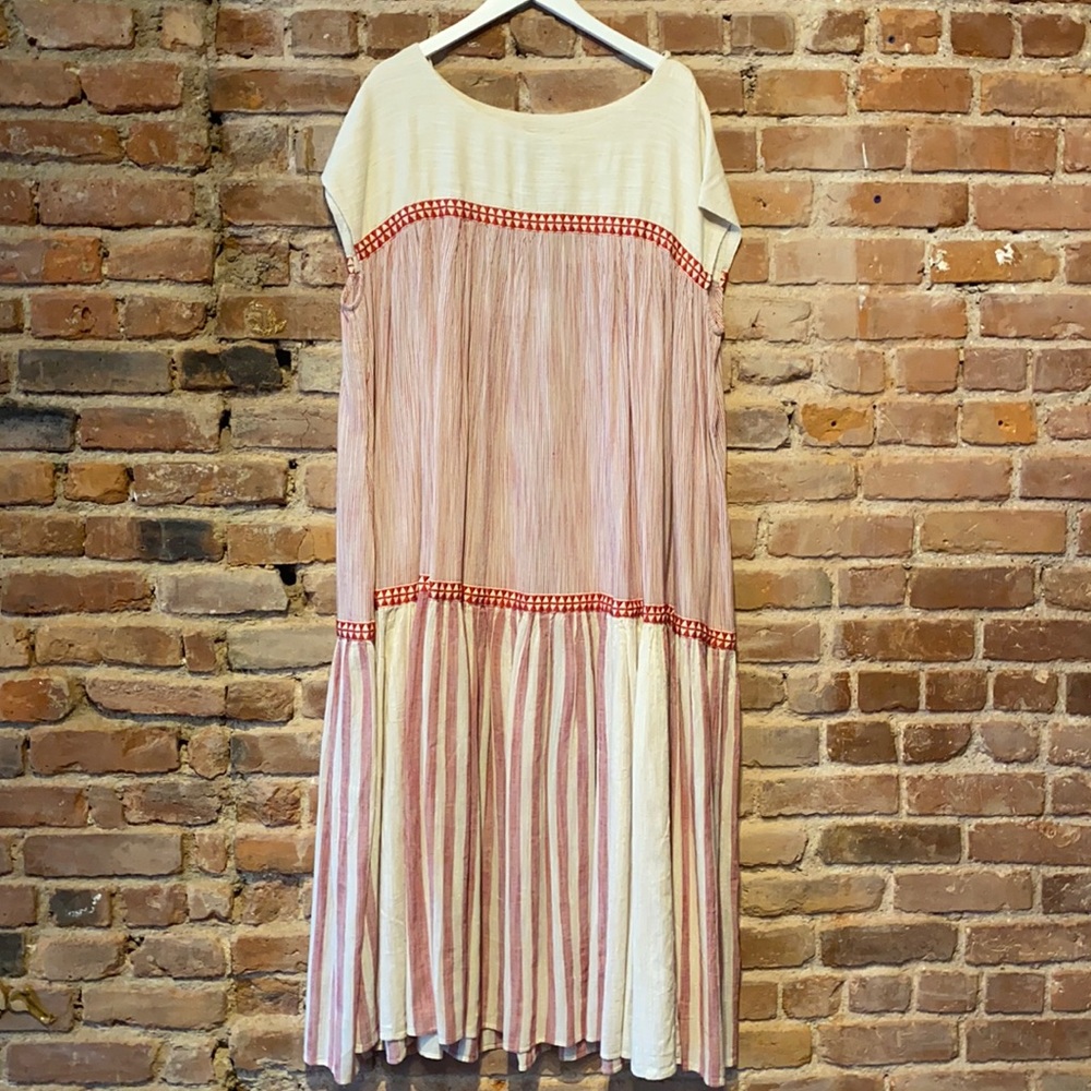 Oversize stripe maxi